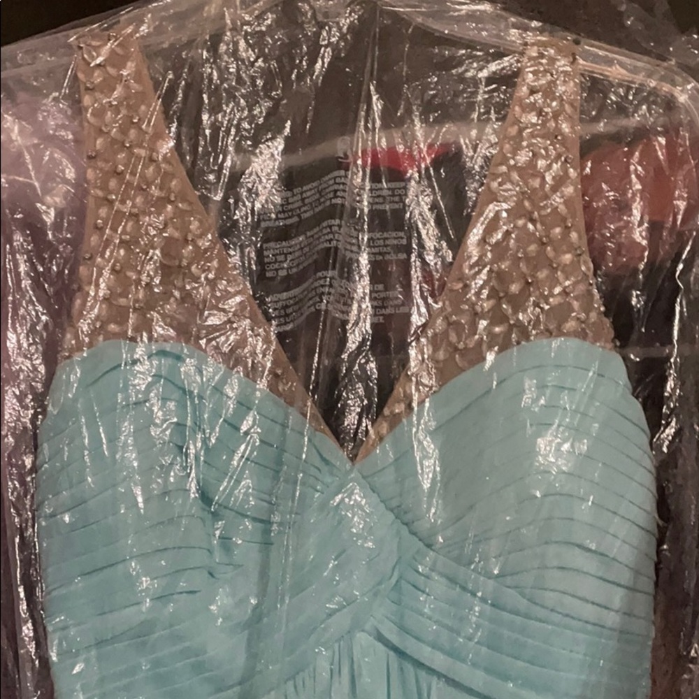 Beautiful teal prom dress